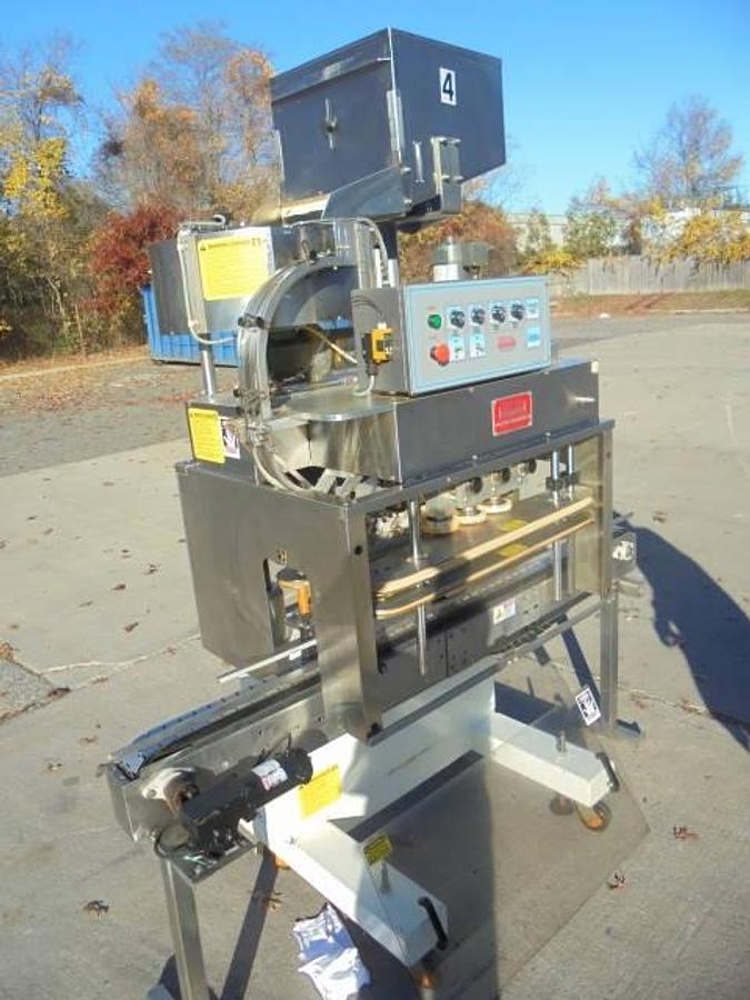 Used Kaps-All A6 Six Spindle Screw Capping Machine, 150 Per Minute