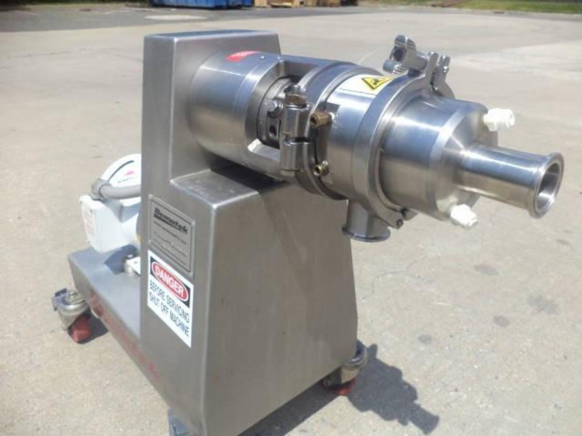 Used Bematek CZ-110-PB Type 316L Stainless Colloid Mill, Grooved Rotor