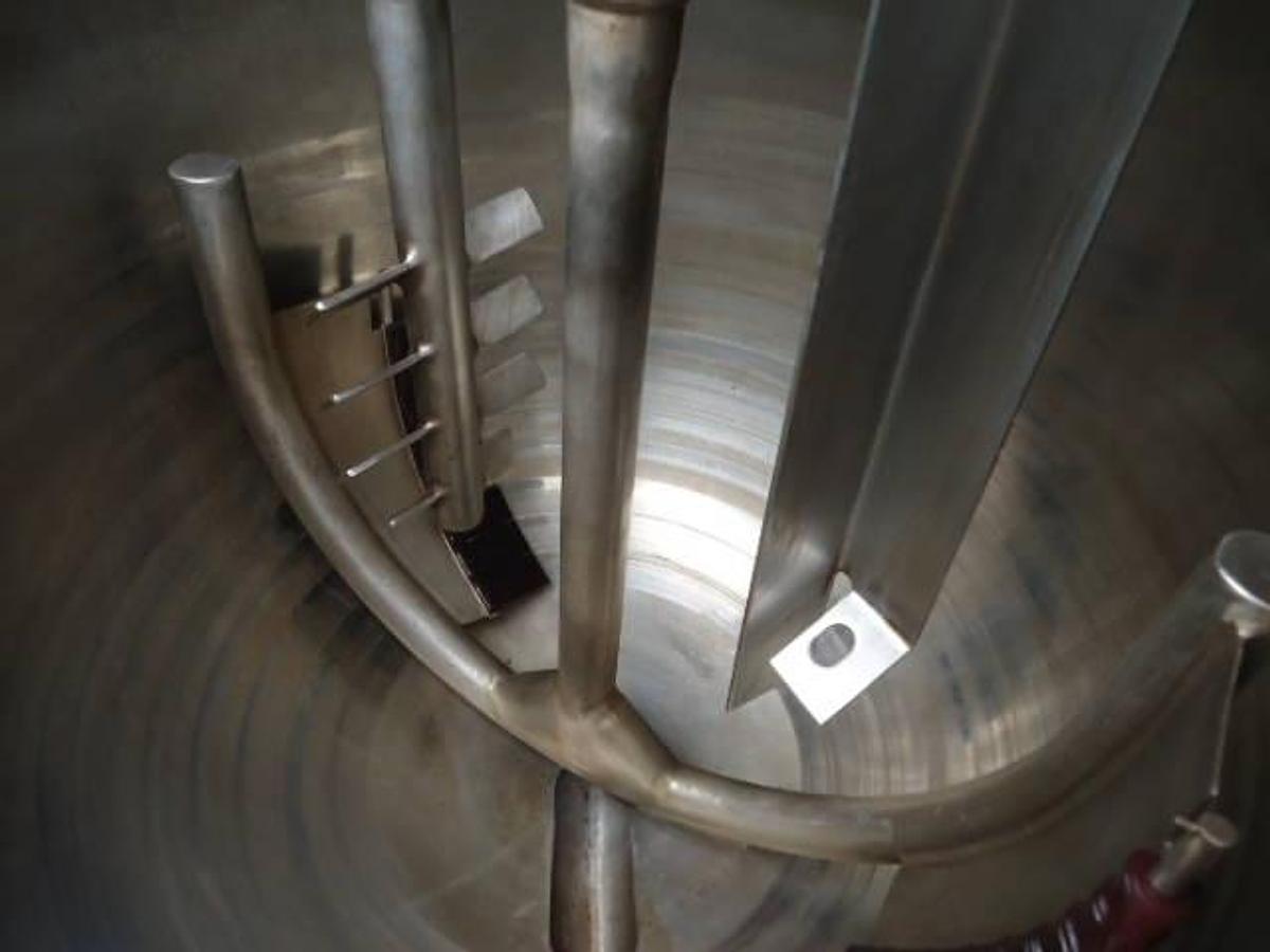Used 80 Gallon Groen Stainless Self -Contained Gas Fired Twin Action Mix Kettle, 3 In. Discharge