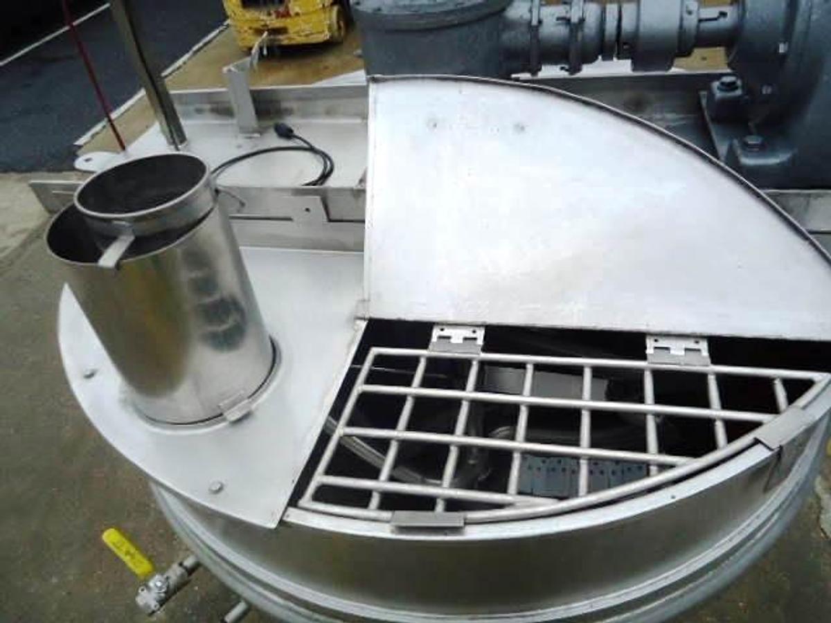 Used 250 Gallon Tri-Canada 316 Stainless Steel Dual Action Scraper Kettle, 125 PSI Jacket