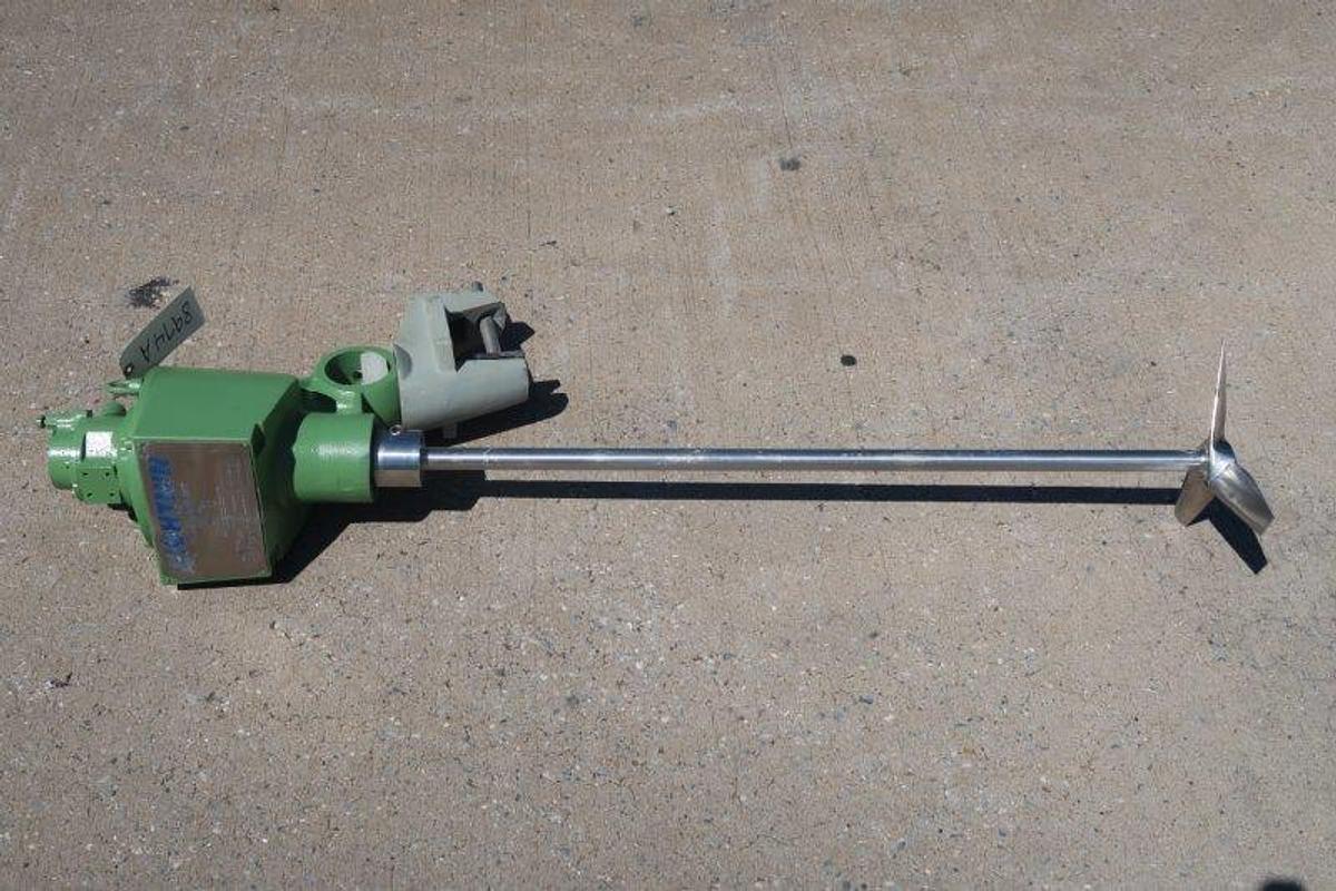 Used Lightnin Air Operated Clamp-On Agitator, 37 In. Shaft