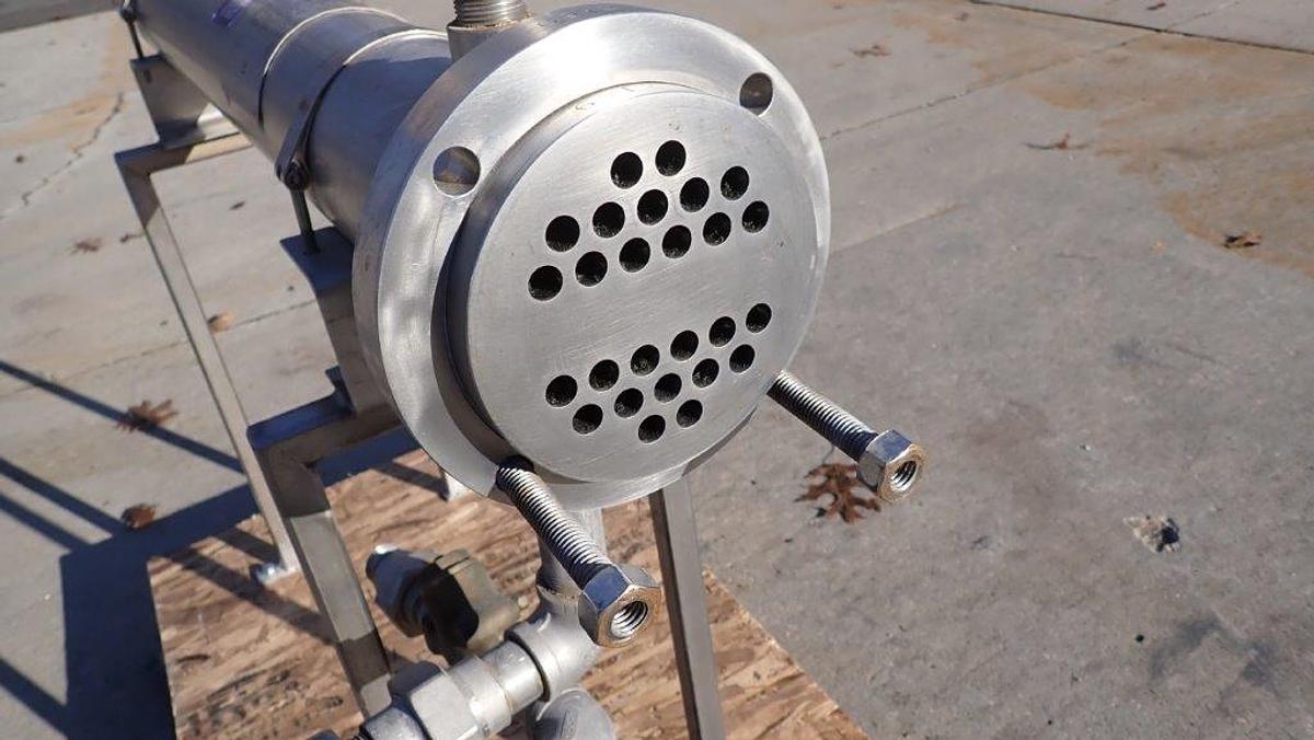 Used Enerquip Pilot Plant Shell and Tube Heat Exchanger, SS