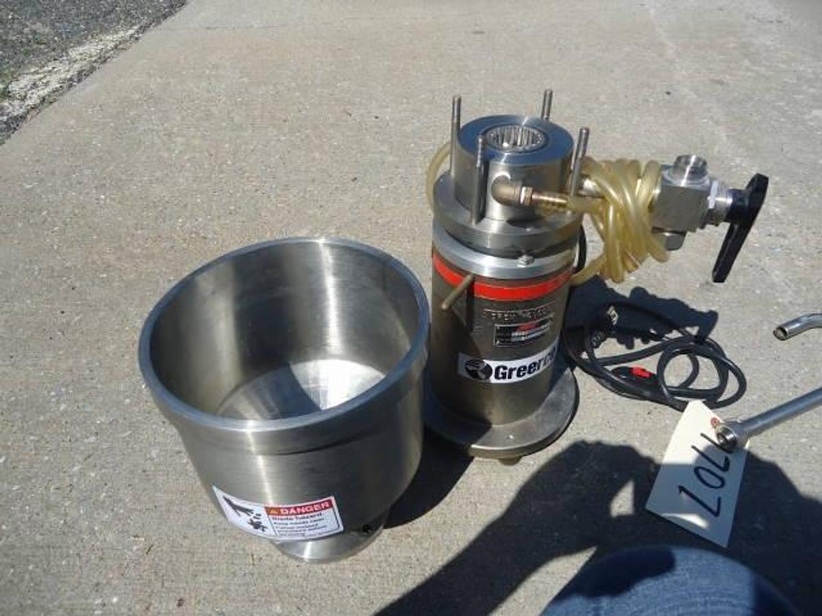 Used Greerco W200 Stainless Steel Colloid Mill, Single Phase