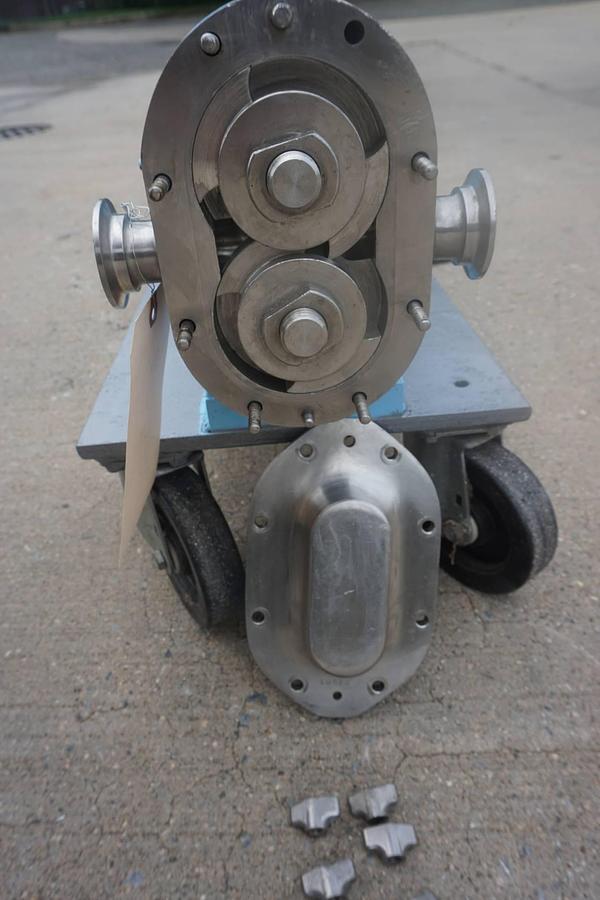 Used Waukesha Size 15 SS Positive Displacement Pump, Portable