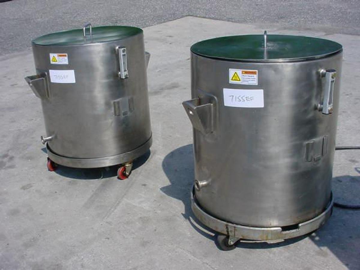 Used 30 Gallon Ss Self-Contained Electrically Jacketed Portable Tanks (2)