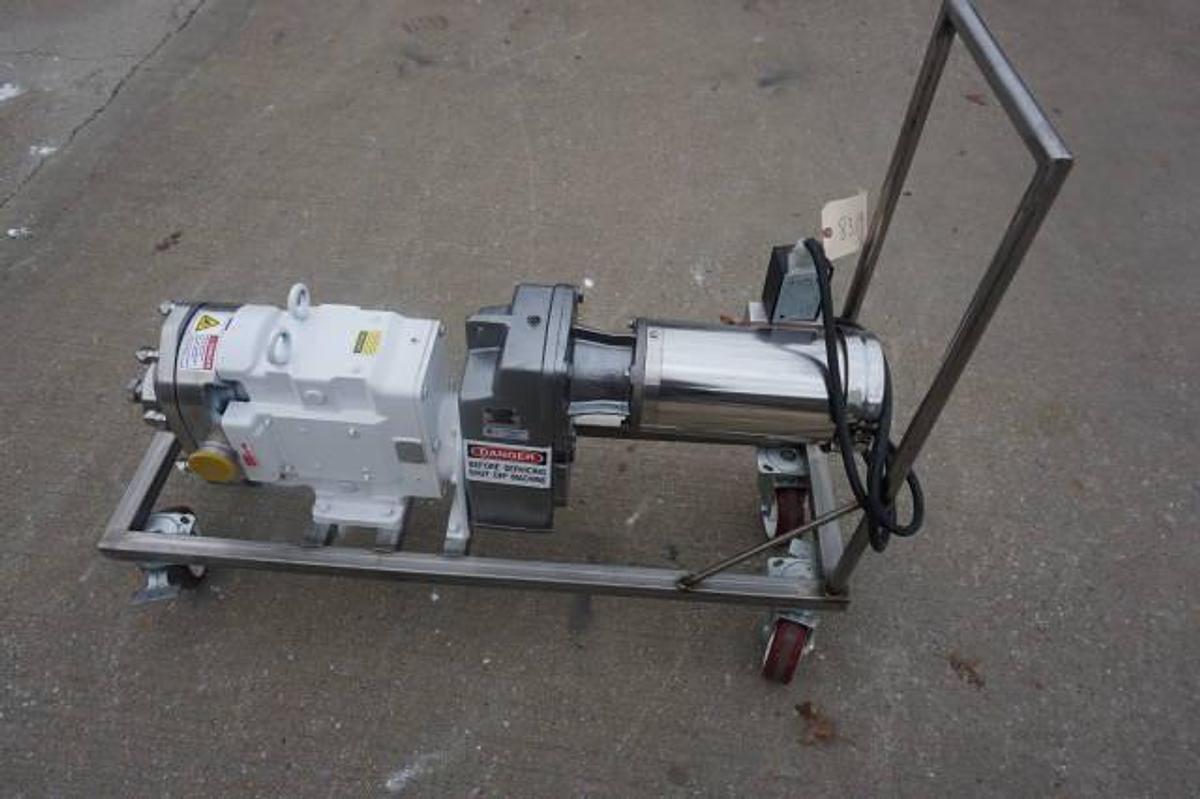 Used Wright 0450 Stainless Steel Positive Displacement Pump, Portable