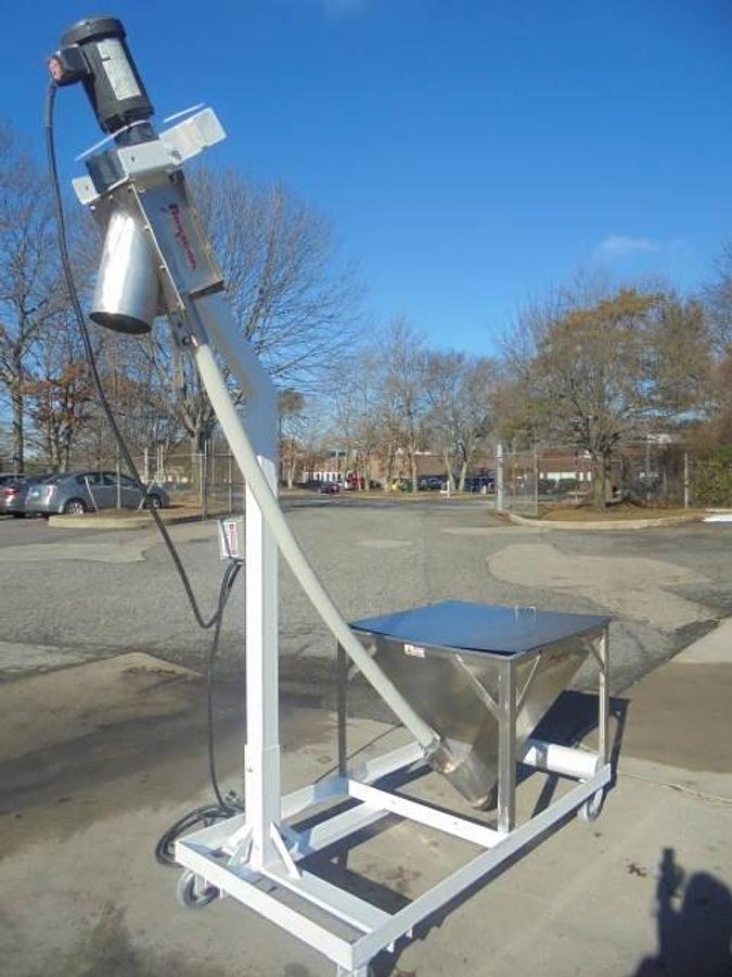 Used Flexicon Inclined Screw Conveyor, Portable