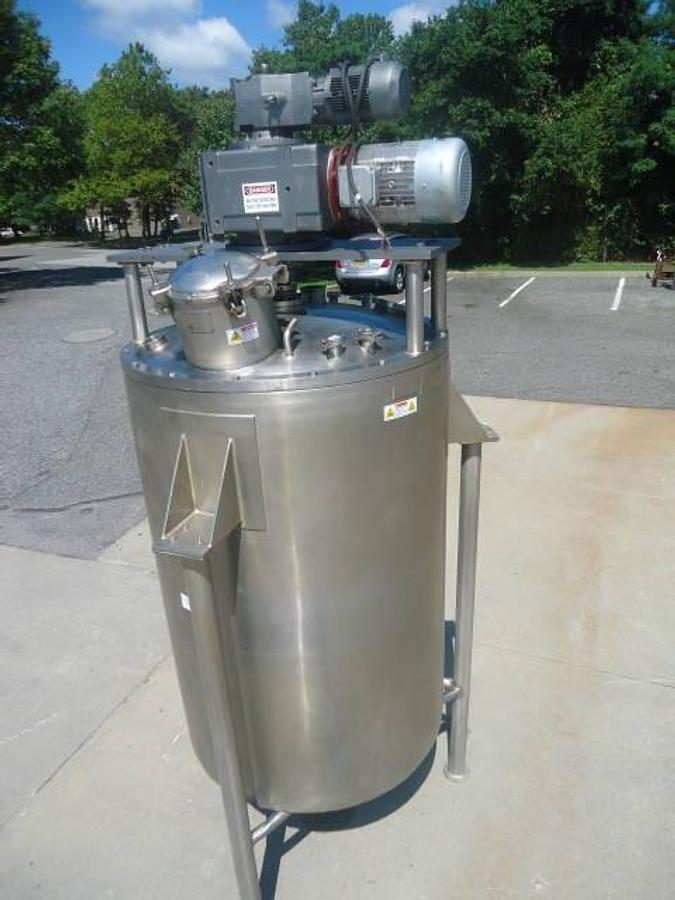 Used 300 Gallon Lee Stainless Jacketed Agitated Vacuum Reactor