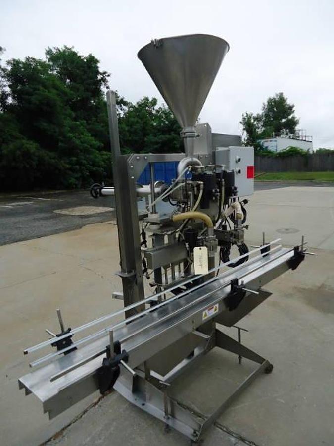 Used E-Pack Pneumatic Two Head Piston Filler