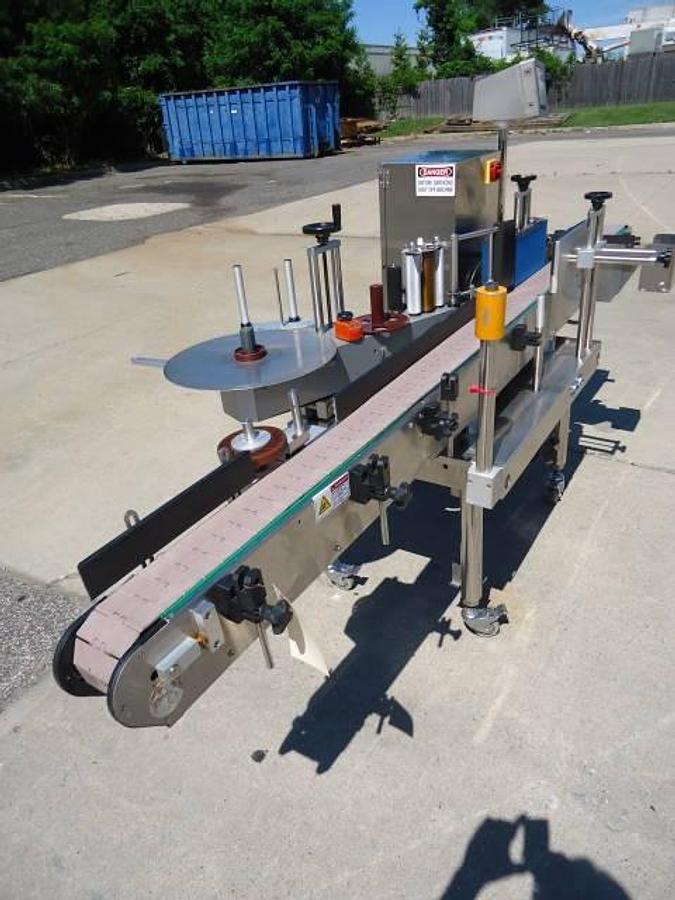 Used Cvc Pressure Sensitive Spot/Wrap Around Labeler, Digital Control Panel