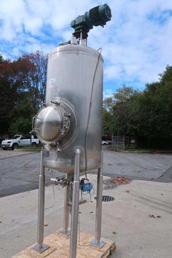 Used Walker 250 Gallon Vacuum Agitated Reactor, 316 SS