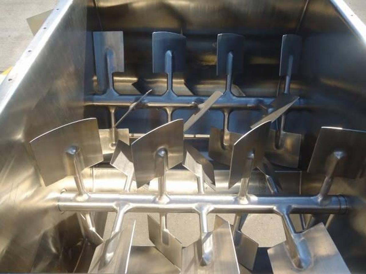 Used Forberg  Fzm-18 Stainless Steel Fluidized Zone Mixer, Twin Paddle