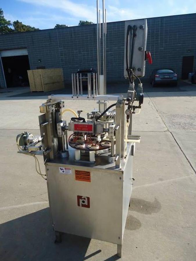 Used Autoprod Ro-A1 Rotary Filler/Sealer, 50 Cups Per Minute