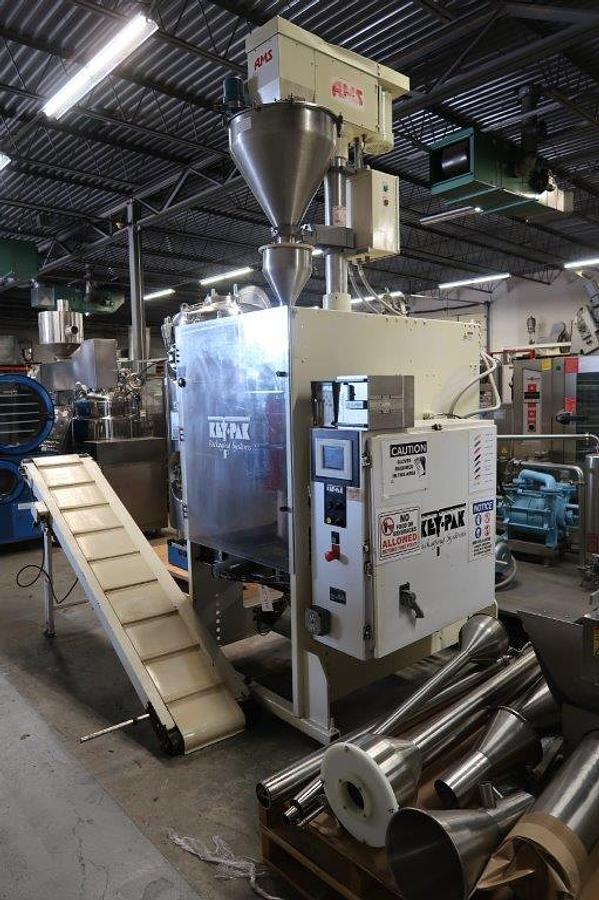 Used Key-Pak Vertical Form, Fill, and Seal Machine, Auger Head
