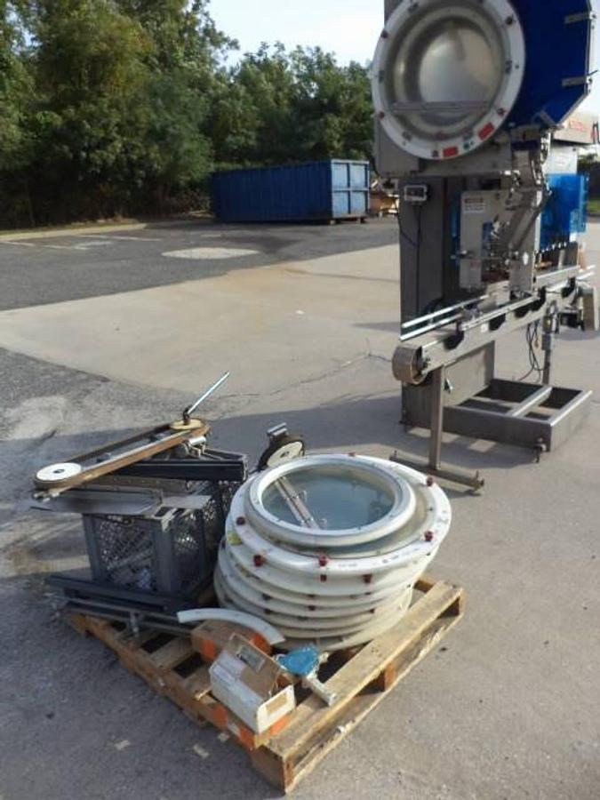 Used Pack West eight spindle inline automatic capper