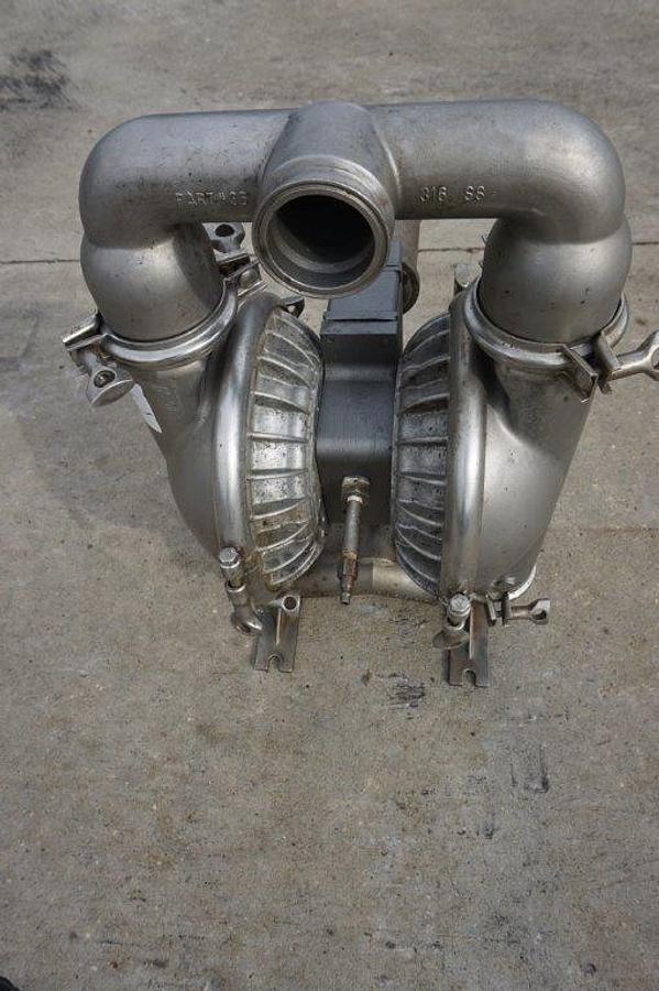 Used Wilden M8 Air Operated Double Diaphragm Pump, 316 SS