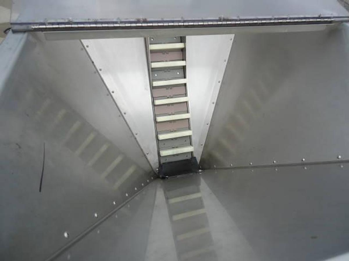 Used Pack West Cap Feeder/Elevator, 96 In. Discharge Height, Stainless Steel