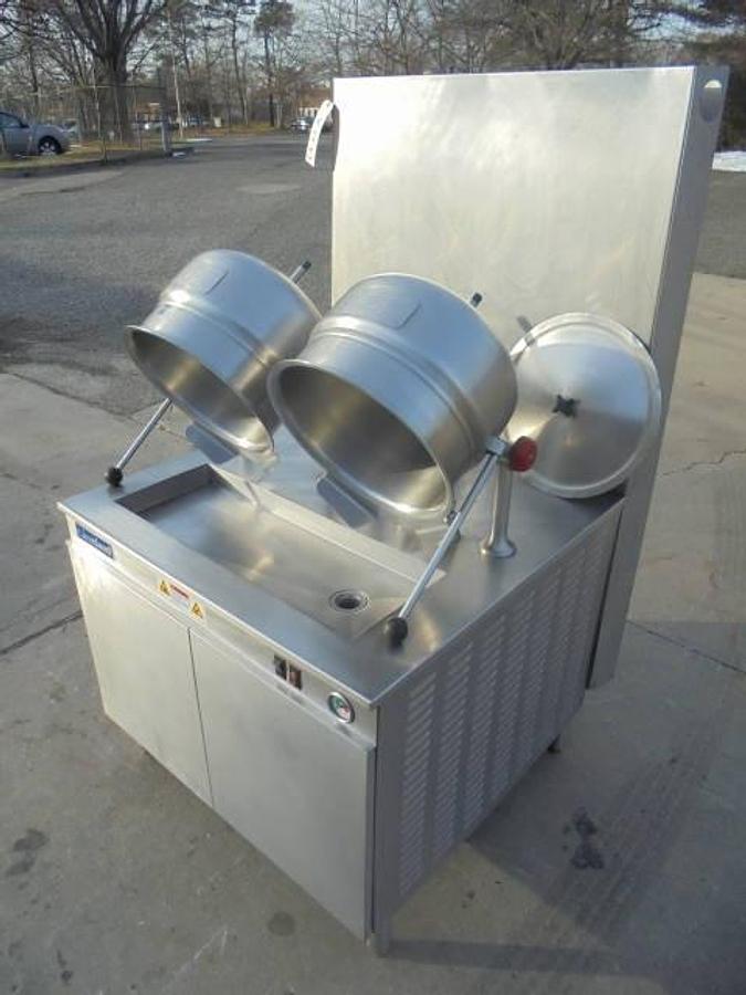 Used Cleveland Range 36GMK66-200 (2) Six Gallon Jacketed Tilt Kettles