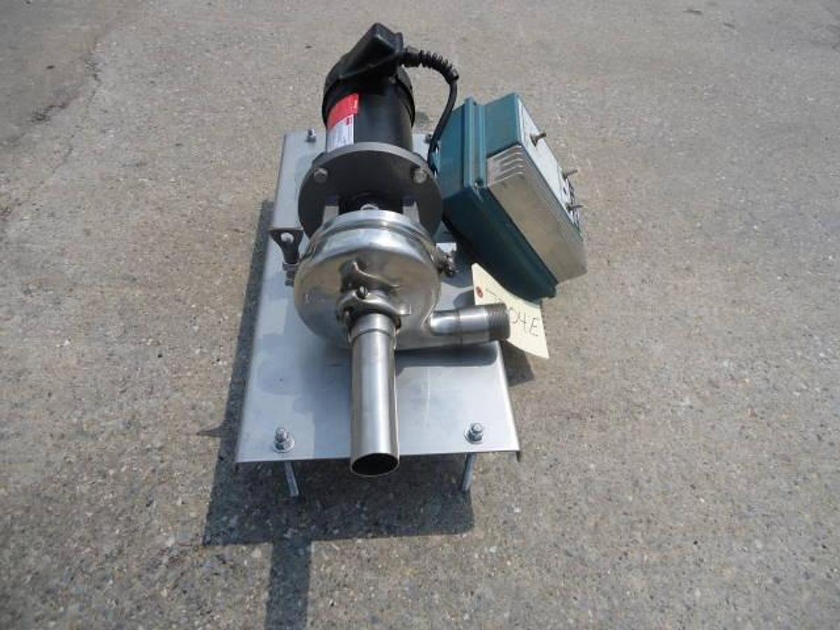 Used 1-1/2 In. X 1-1/2 In. Sanitary Centrifugal Pump, Variable Speed
