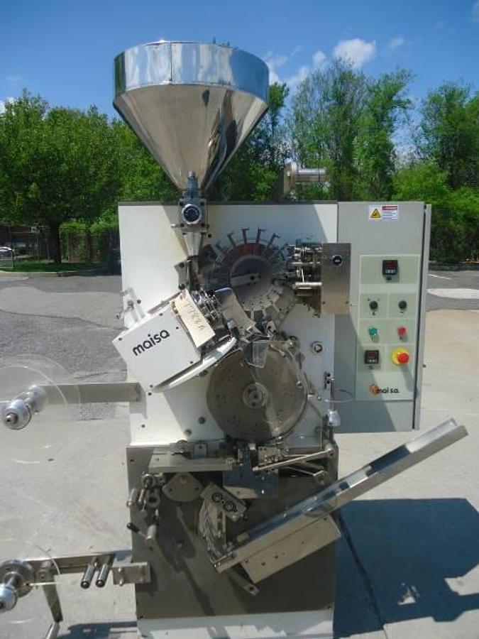 Used Maisa Ec12b Tea Bagger With String, Tag And Envelope, Single Phase
