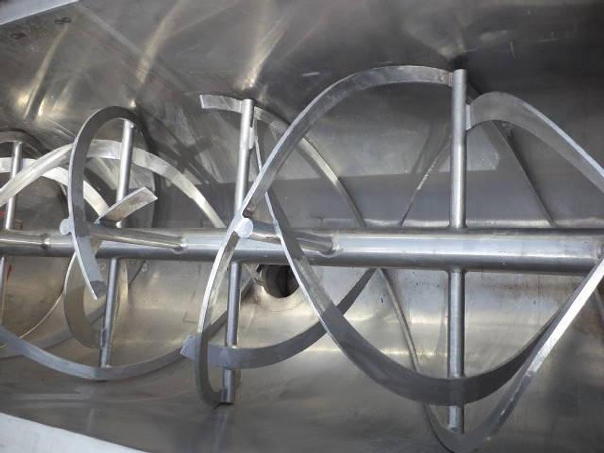 Used 36 Cu. Ft. Stainless Steel Double Ribbon Blender, 15HP