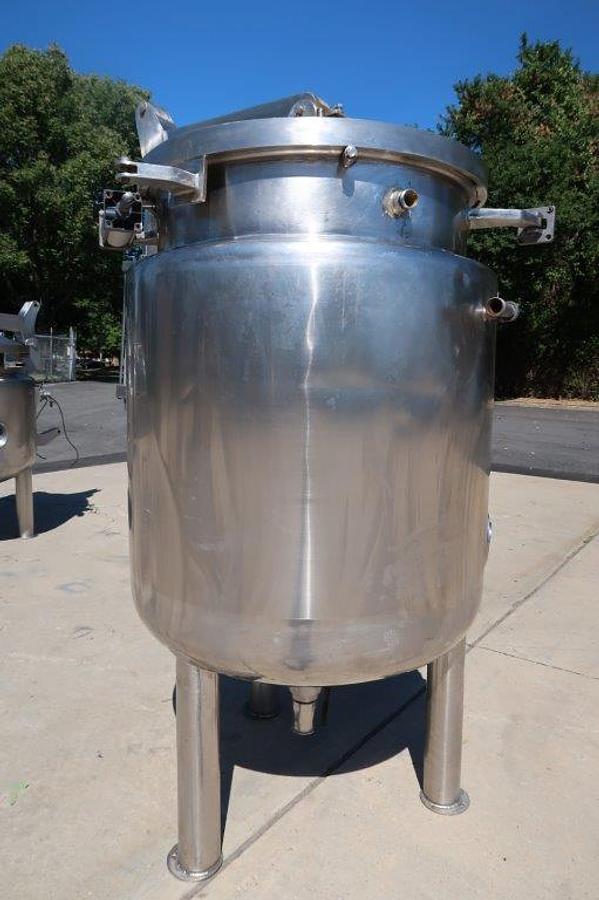Used 400 Gallon Stainless Steel Jacketed Autoclave, Air Operated Lid