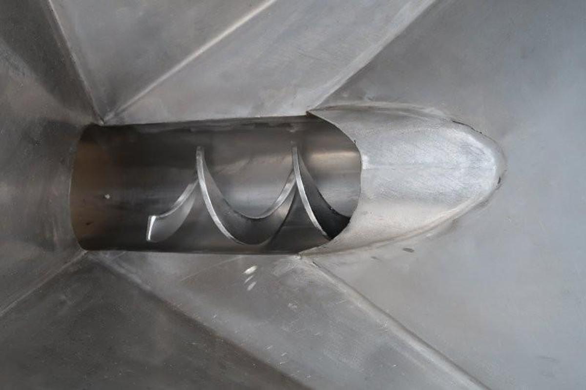 Used AIM 3-3/4 In. Diameter Inclined Flexible Screw Conveying System, Portable