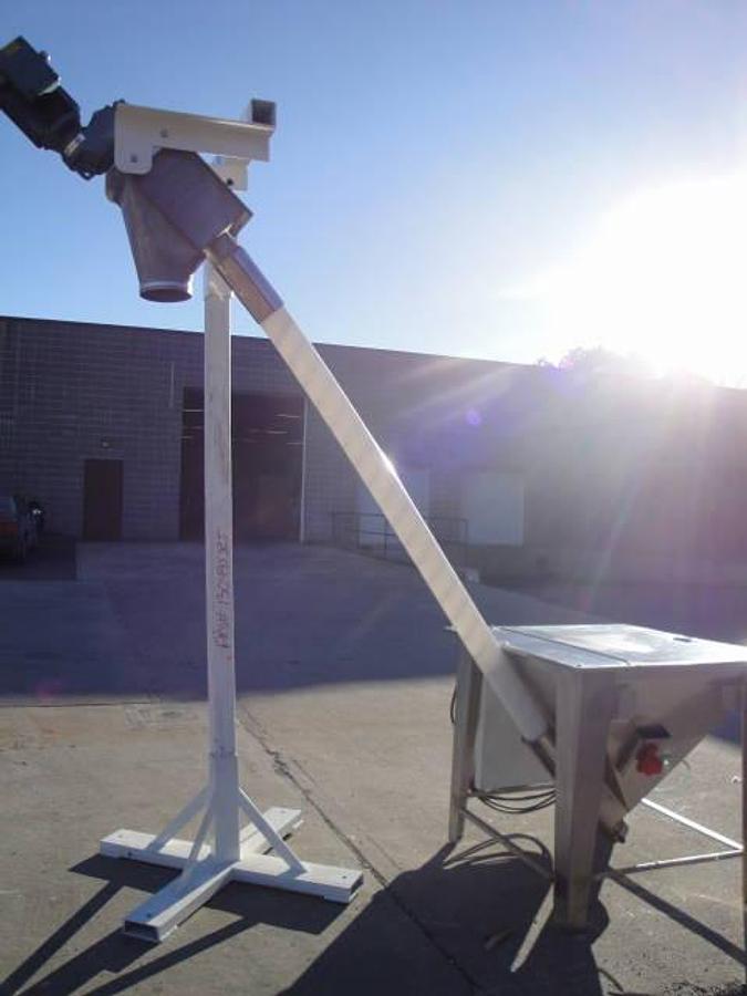 Used Ams 3½” X 115″ Ss Flexible Screw Feeder, Mfd 2008
