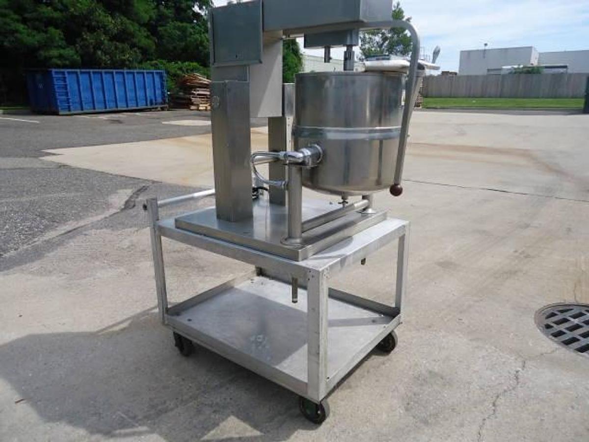 Used 10 Gallon Groen Stainless Scraper Agitated Kettle, 45 Psi