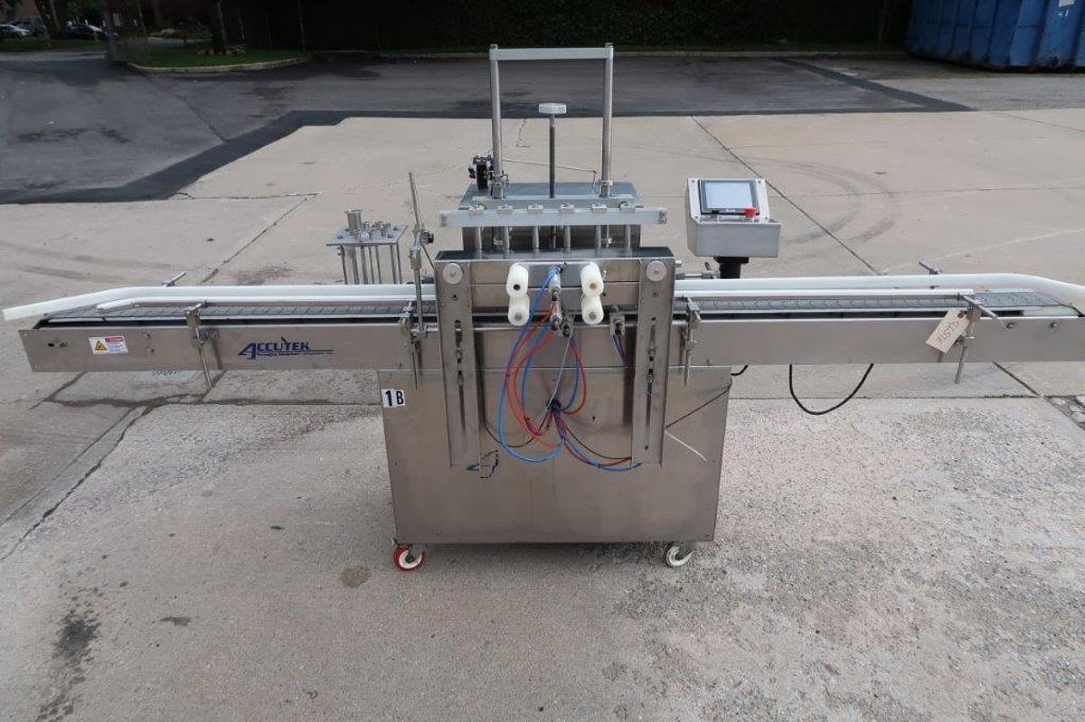 Used Accutek 6 Spout Liquid Filling Machine, Manufactured 2016