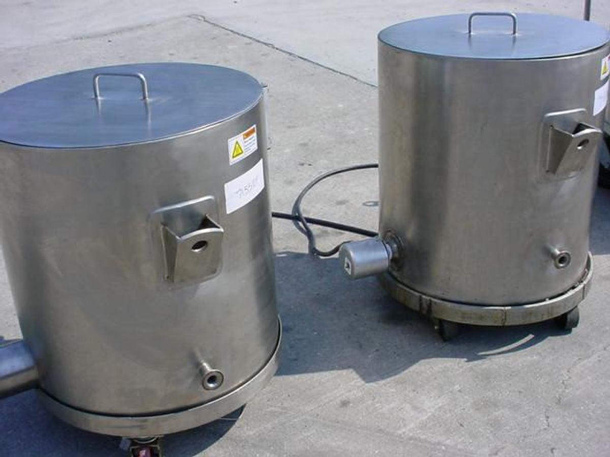 Used 30 Gallon Ss Self-Contained Electrically Jacketed Portable Tanks (2)