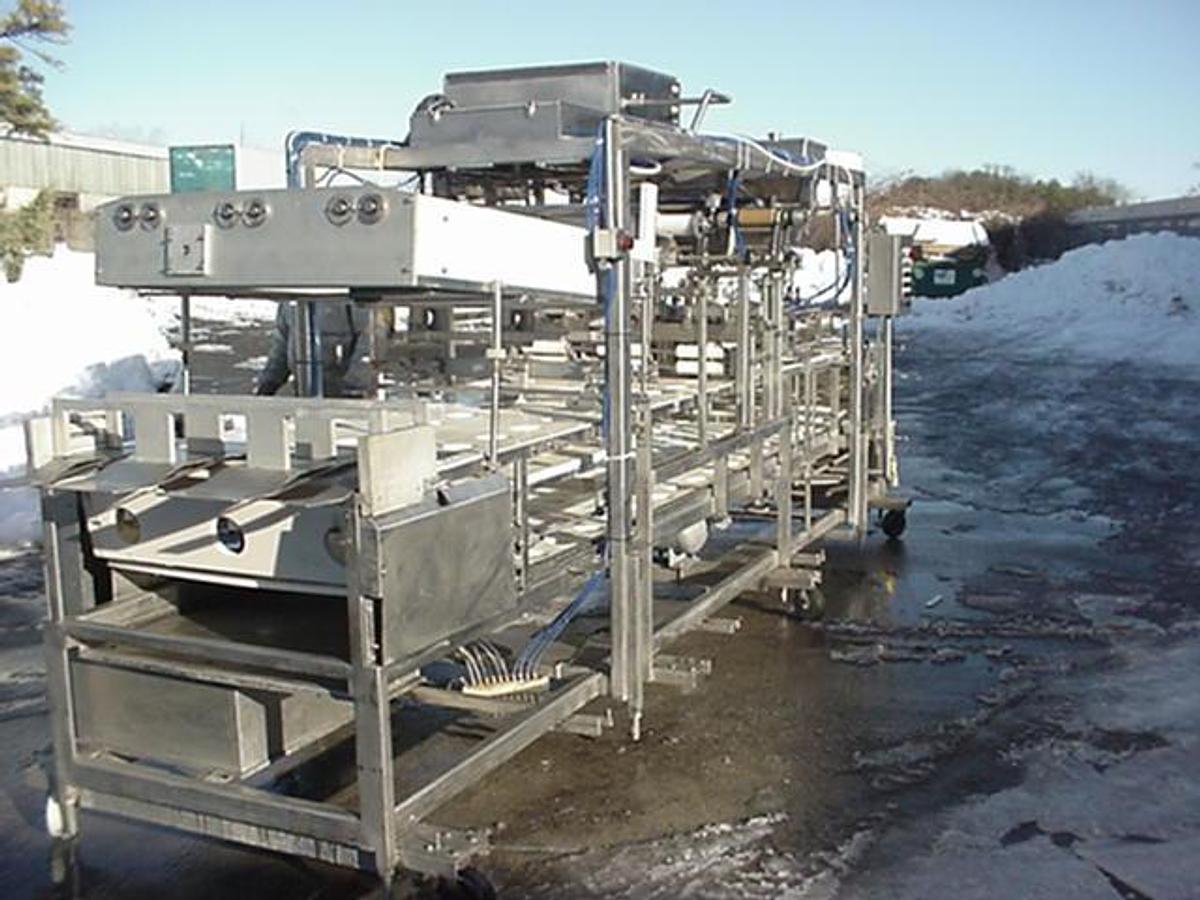 Used Rutherford/Zitropak Three Lane Cup Filling/Sealing/Lidding System, All Ss