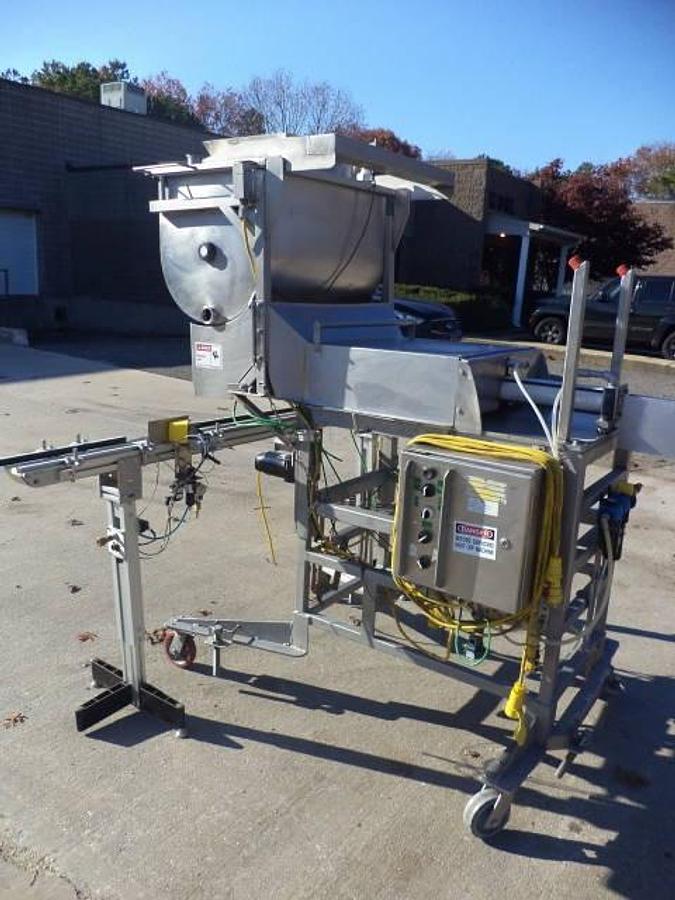 Used Simplex V-300 Automatic Piston Filler, Agitated  Hopper