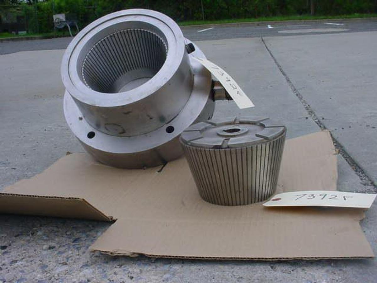 Used Charlotte Sd-20 Rotor/Housing For Colloid Mill, 316 Stainless