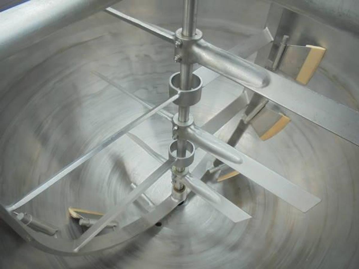 Used 150 Gallon Hamilton Stainless Steel Double Motion Kettle, 40 PSI Jacket