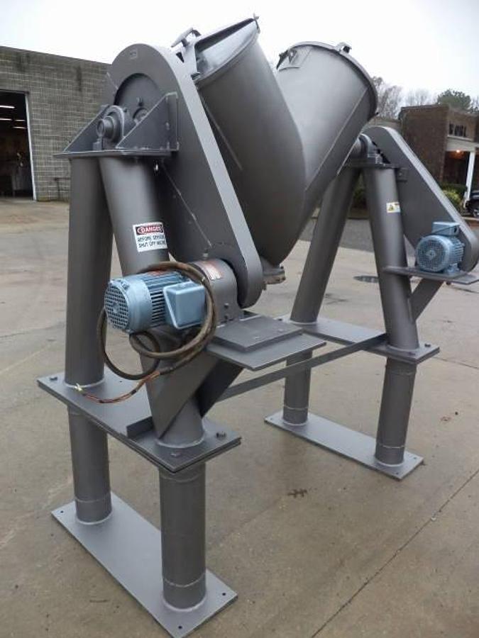 Used 5 CU.FT. Patterson Kelley Stainless Steel “V” Blender with Intensifier Bar