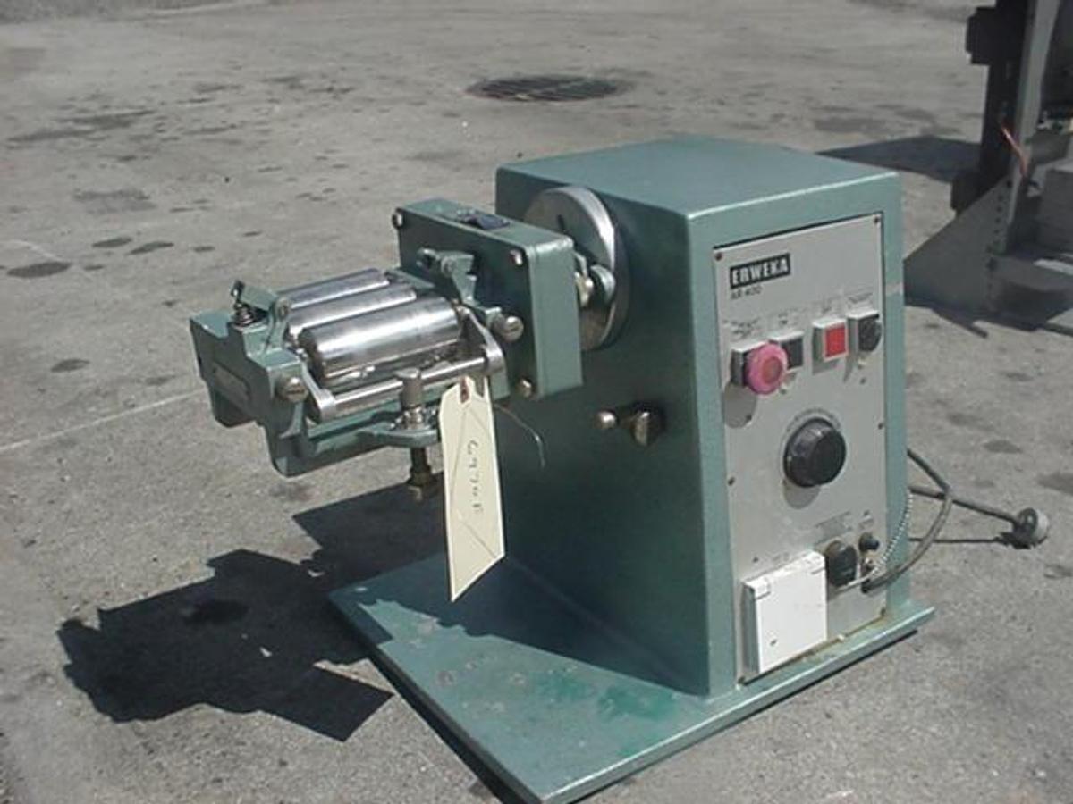 Used Erweka 2″ X 4-1/2″” Lab Three Roll Mill”