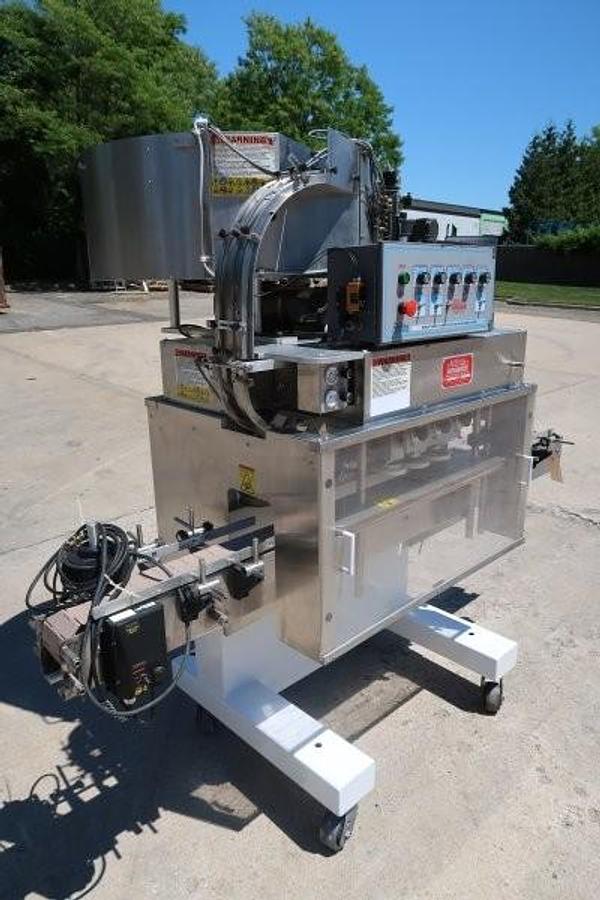 Used Kaps-All A-6 Automatic Screw Capping Machine, 36 In. Bowl Hopper