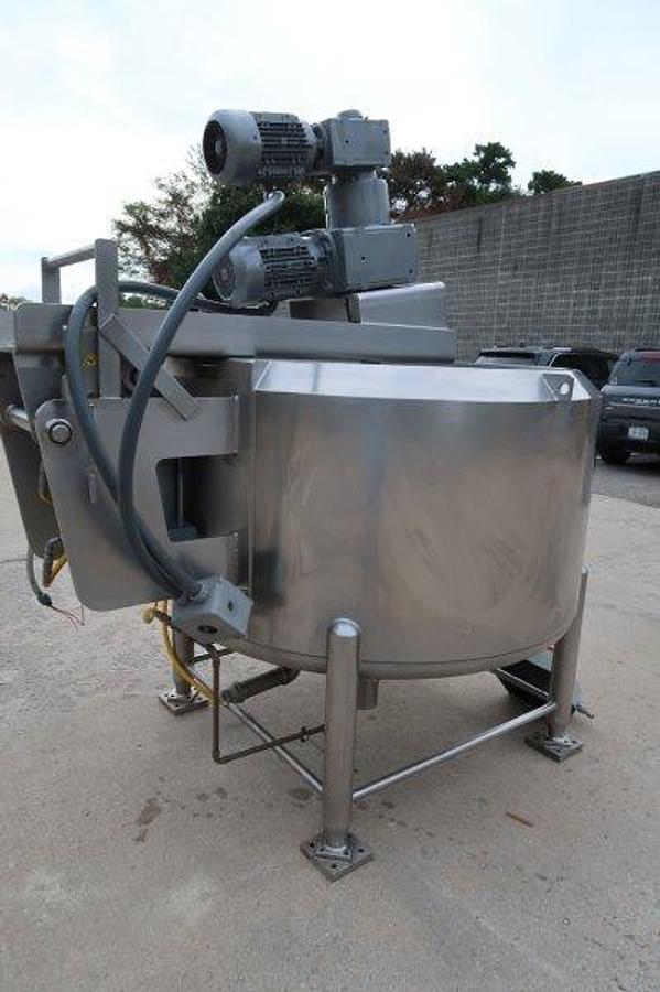 Used Feldmeier 200 Gallon 316SS Double Motion Kettle ,150 PSI