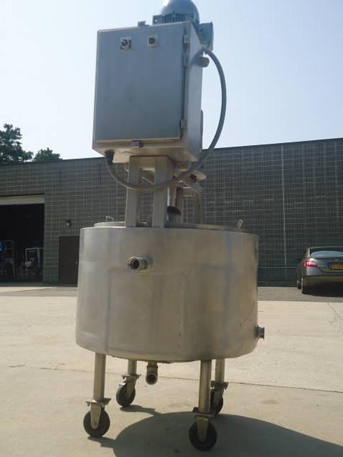 Used 60 Gallon Stainless Jacketed Scrape Surface Mix Tank