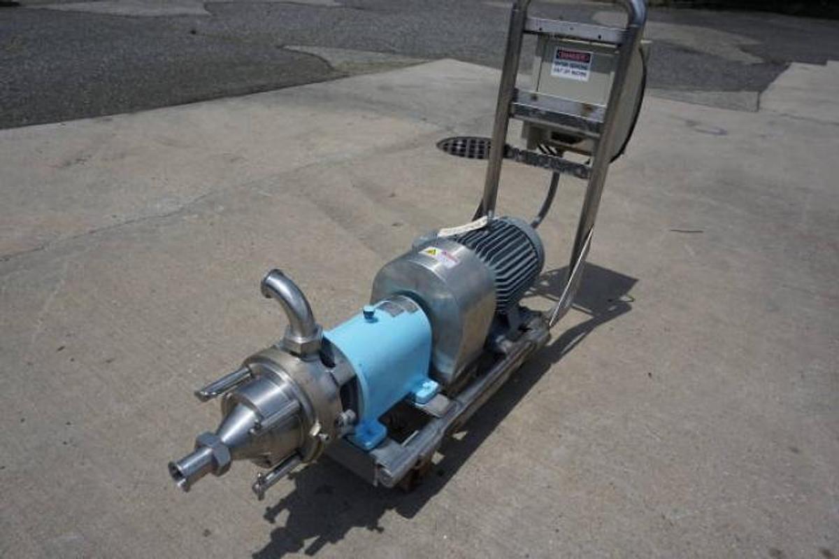 Used Waukesha MS Inline Stainless Steel Horizontal Colloid Mill, 15 HP