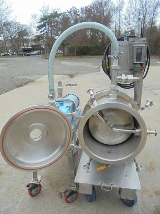 Used Cornell D16 Stainless Steel Sanitary Versator, 4B Finish with Vacuum Pump