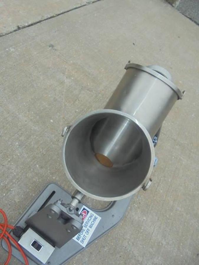 Used 8 Quart Patterson Kelley Stainless Steel Twin Shel “V”” Blender, 135 LB./CF. Maximum Density
