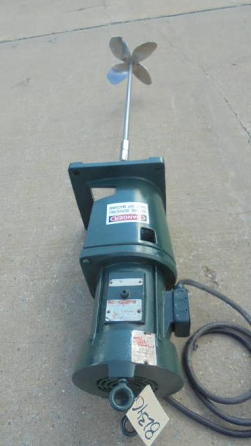 Used Lightnin 2HP Fixed Mount Agitator drive, with SS shaft, XP