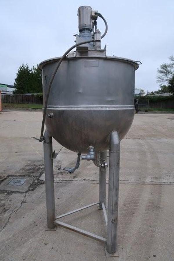 Used Groen 200 Gallon Twin Action Kettle, Stainless Motors