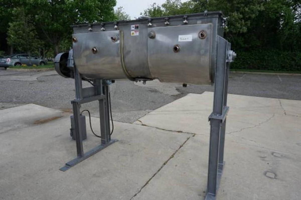 Used 20 Cu. Ft. Patterson Kelley Stainless Jacketed Double Ribbon Blender