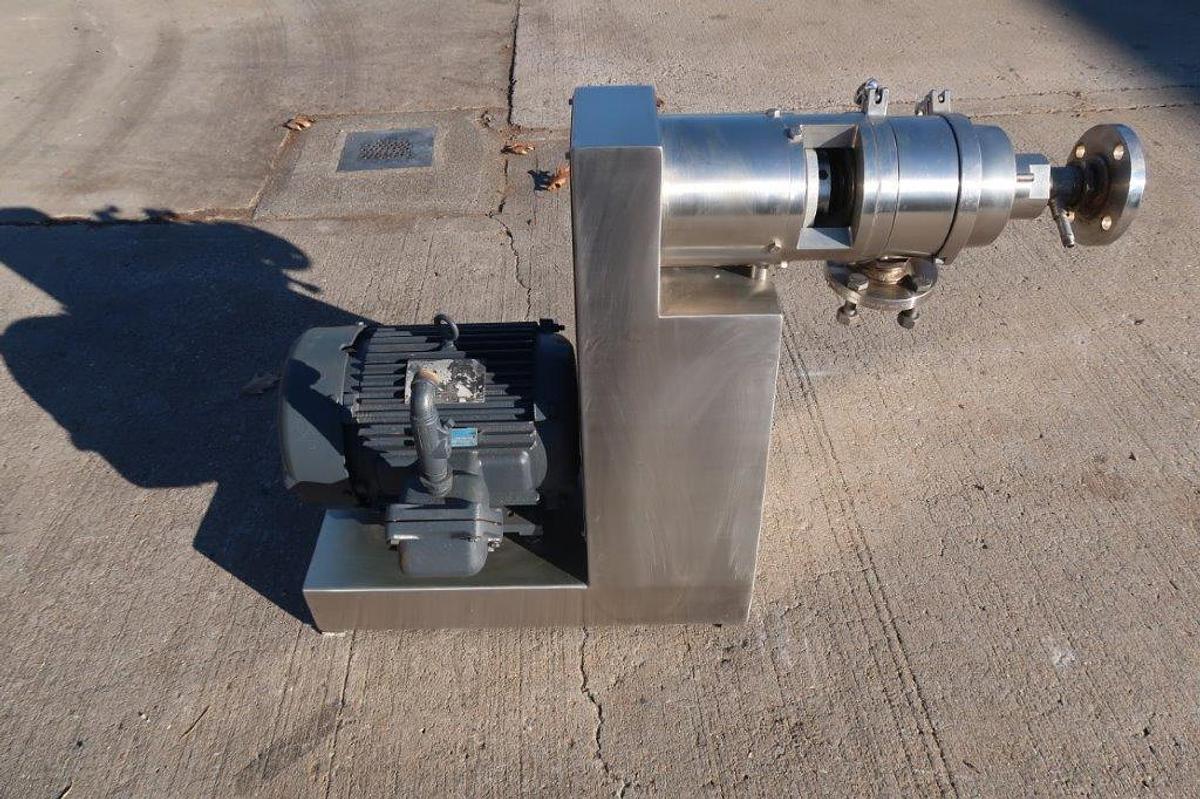 Used Bematek 10HP Stainless Industrial Homogenizing Colloid Mill, 10HP, XP