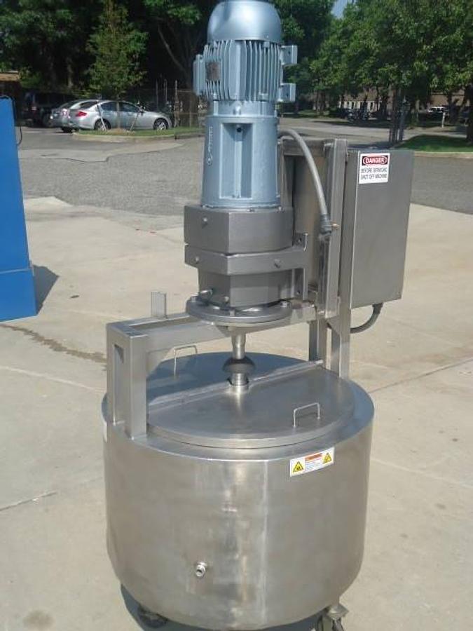 Used 60 Gallon Stainless Jacketed Scrape Surface Mix Tank