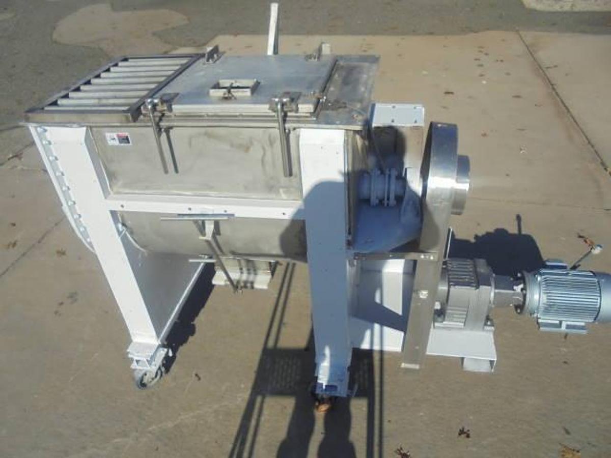 Used 15 Cu. Ft. Stainless Double Ribbon Blender, Portable
