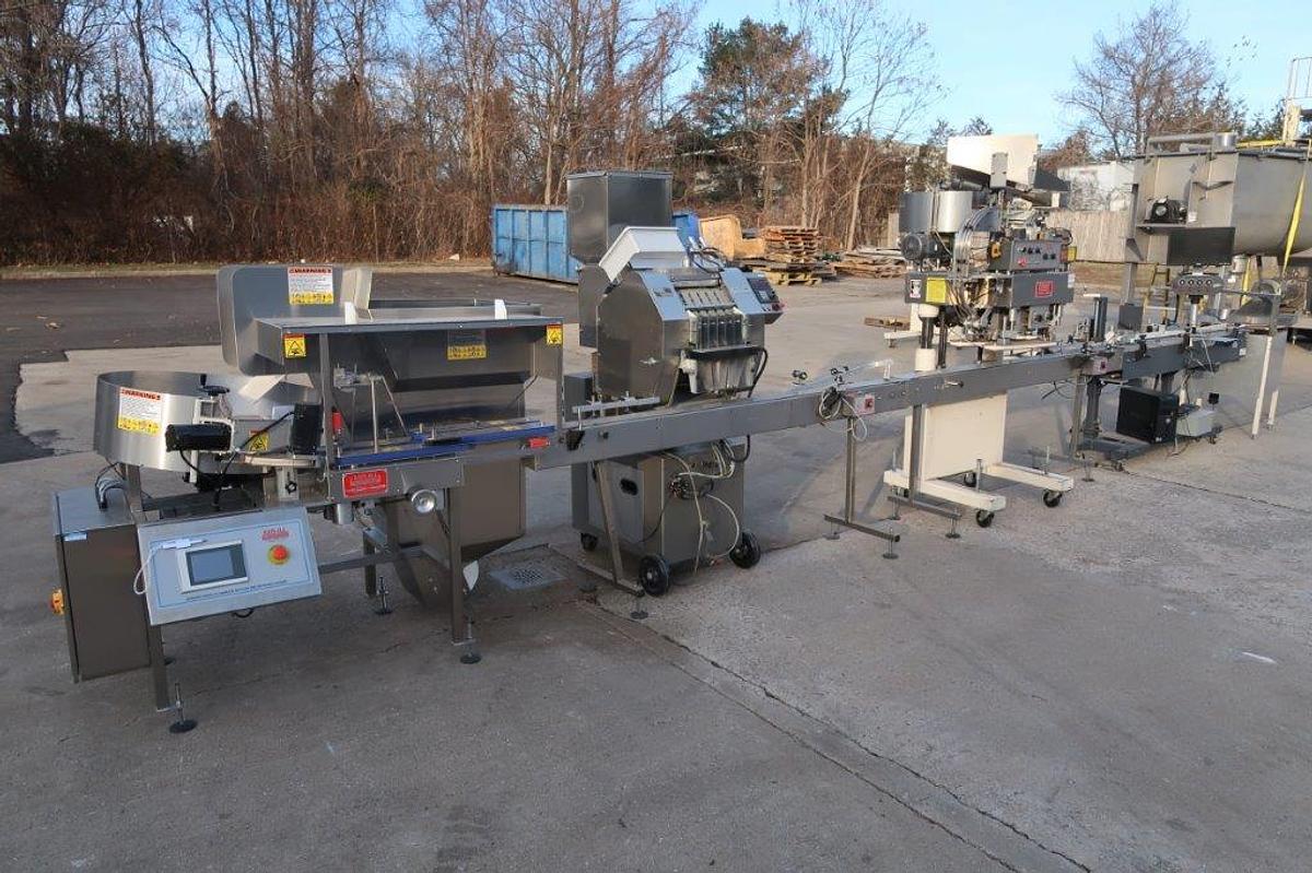 Used Complete Tablet/Capsule Bottling lines, up to 60 Bottles Per Minute